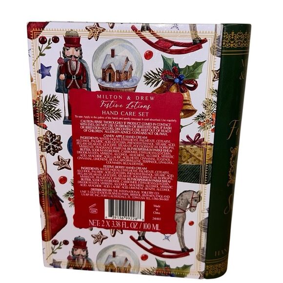 Milton & Drew Festive Berry & Festive Apple Hand Cream Set 100ml NWOT - Picture 7 of 10